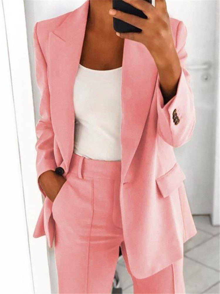 ElanWear Women’s Slim Fit Collared Cardigan – Elegant Long Sleeve Casual Outerwear Jacket