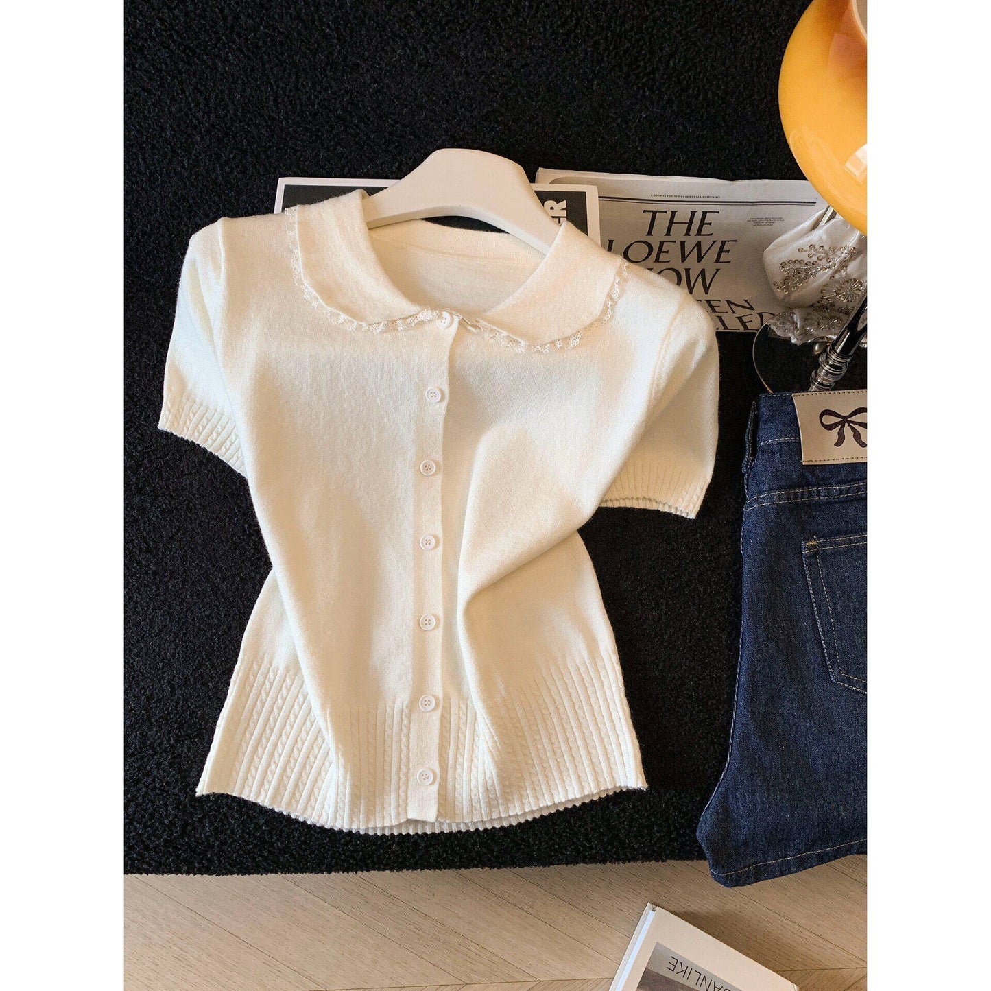 ElanWear Women’s Summer Knit Pullover Top – Loose Fit Lightweight Elegant Casual Bottoming Shirt
